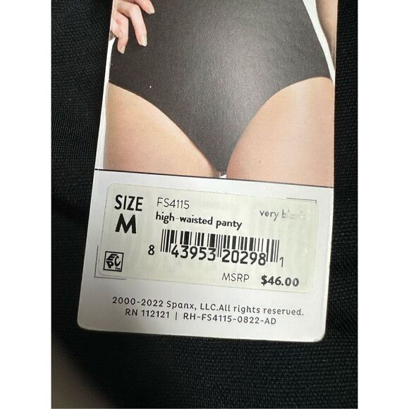 SPANX Red Hot size medium black high-Waisted Brief panty - Picture 7 of 10